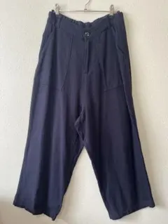 SUN VALLEY ワイドパンツ ネイビー M