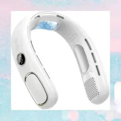 ネッククーラー✨首掛け扇風機 超軽量 静音設計 5段階風量調節 冷却プレート搭載