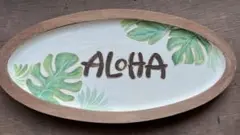 Aloha ネームプレート オーバル型