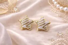星形 ゴールドメッキ ピアス