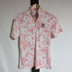 ROCKY & HOPPER ハーフジップ 花柄 半袖シャツ ゴルフウェアのサムネイル