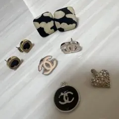 ピアス3つ、ネックレストップ2つまとめ売り