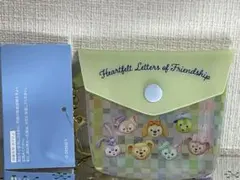 ダッフィー20周年 ハートフェルトレターズオブフレンドシップ ポーチ1個