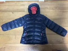 パタゴニア ガールズ ハイロフト ダウン フーディ　ネイビー