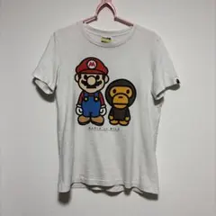 MARIO to MILO コラボ Tシャツ ホワイト　APE