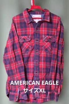 AMERICAN EAGLE 長袖ネルシャツ XL