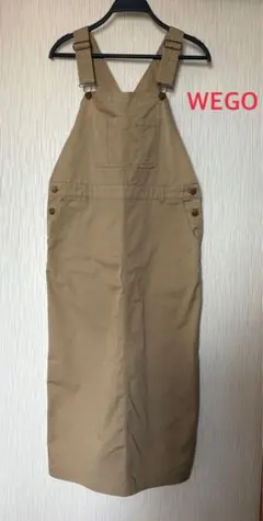 WEGO ベージュ サロペット　ジャンパースカート　F size