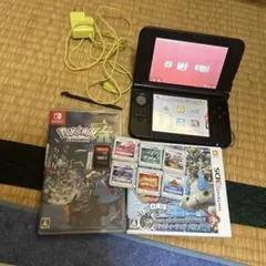 3DS LL タッチペンと充電器付き。ソフト6本＋ポケモンza付き「おまけ」