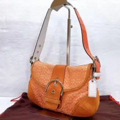 Coach Signature Soho One Shoulder Orange