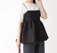 OPAQUE.CLIP オペークドットクリップ　幾何柄キルティングキャミブラウスのサムネイル
