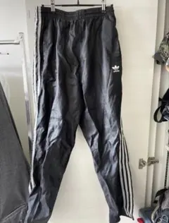 adidas ナイロントラックパンツ L BLACK