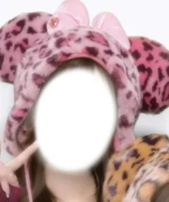 旧ミニーヒョウ柄ファンキャップ