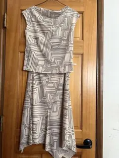 UNTITLED 幾何学模様 ノースリーブセットアップサイズ2