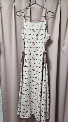 nako ×しまむら チェリー柄キャミワンピース ピンクLサイズ
