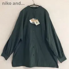 新品！ニコアンド★niko and… バックフリルBIGチュニックシャツのサムネイル