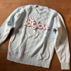 Biglove ロゴトレーナー 水色