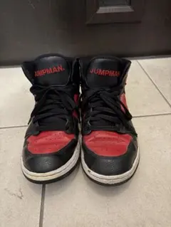 ナイキ エアジョーダン1 MID 黒赤 28cm 使用感あり