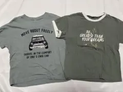 スパンコール　半袖Tシャツ　セット　乗り物　120