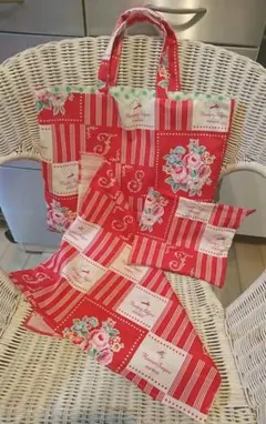 入園・入学セット　女の子　レッスンバッグ＆給食袋＆ランチクロス