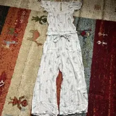 カヒコ パイナップルオールインワン フリルスリーブ フロントボタン 薄手 アロハ