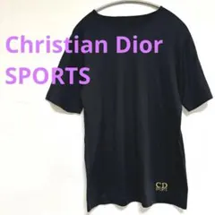 ★Christian Dior SPORTS ブラックシンプルロゴ刺繍Tシャツのサムネイル