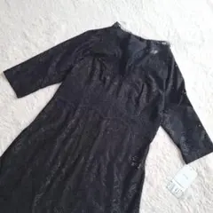 ZIN KATO カットワークレース チュニック ワンピース ブラックのサムネイル