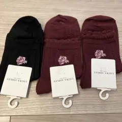 LAURA ASHLEY レディース ソックス 3足セット