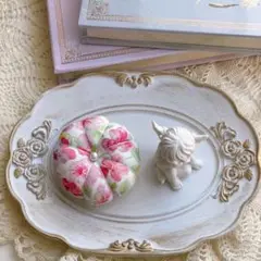 お花のピンクッション☆リバティNo.150☆針山☆ハンドメイド