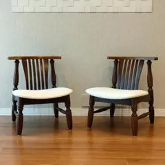 ヴィンテージ　オーダー家具　Patio　ウィンザーチェア　木製　2脚セット