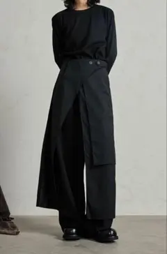crewre】ラップレイヤードIラインスカート/ブラック/size3 - メルカリ