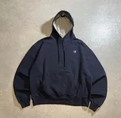 Champion パーカー ネイビー スウェット 裏起毛 紐付き チャンピオン