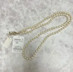 コットンパール ロングネックレス 自由区 キスカ 8mm