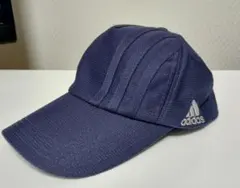 adidas アディダスネイビー ストライプキャップ OSFX