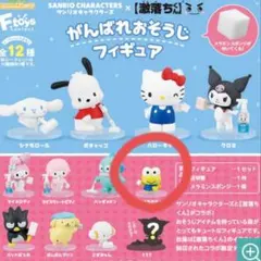 サンリオх激落ちくんコラボ★がんばれおそうじフィギュア ★けろけろけろっぴ