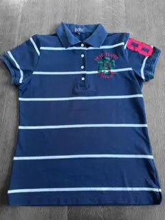 PEARLY GATES ネイビー ストライプ ポロシャツ サイズ1