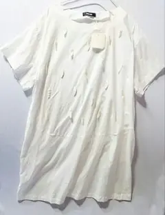 レア★新品タグ【ネネット】白い天使の羽根レースデザインワンピース/希少のサムネイル