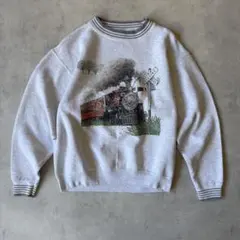 90s USA製 ONEITA ヴィンテージスウェット リンガー グレー L