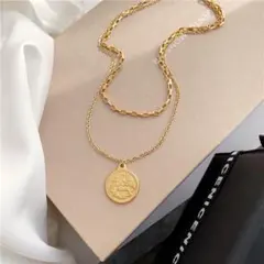 18金　コイン　ネックレス　 ゴールド　パーティ　誕生日　プレゼント　結婚式
