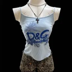 希少✨D&G ドルガバ Y2K キャミ イタリア製 00s　平成ギャル　グランジのサムネイル
