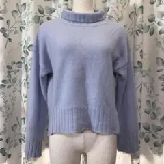 FRAY I.D フレイアイディー タートルネック ニット 水色 ブルー系