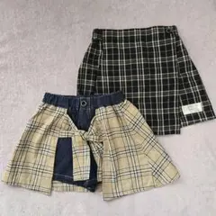 スカート風ショートパンツセット 150cm キュロット ショーパン