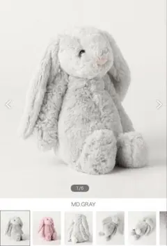  ジェリーキャット ねこ バシュフル キティ グレー ぬいぐるみ Jellycat ジェリーキャット ねこ バシュフル キティ グレー ぬいぐるみ