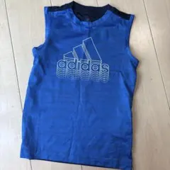 adidas ノースリーブタンクトップ 130cm 青のサムネイル