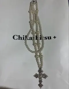 Rosen Kreuz パールネックレス