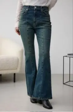 AZUL by moussy フレアデニム ブーツカット 美脚 Y2K Sサイズ