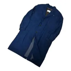 中古品 YAECA ヤエカ ライナー付き チェスターコート ブルー Sのサムネイル
