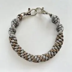 パラコード ハンドストラップ スマホストラップ ブラウン