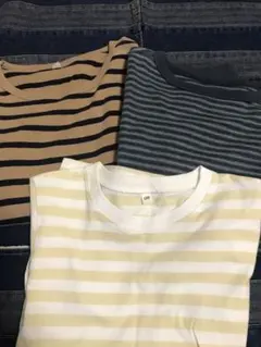 ボーダー3枚セット✳︎長袖カットソー✳︎130サイズ