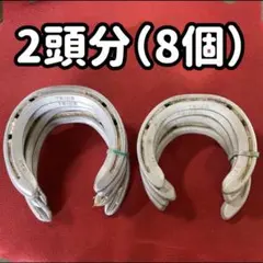 蹄鉄　使用後　2頭分（8個）