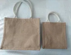 ●未使用●無印良品ジュートマイバッグ 2個セットのサムネイル